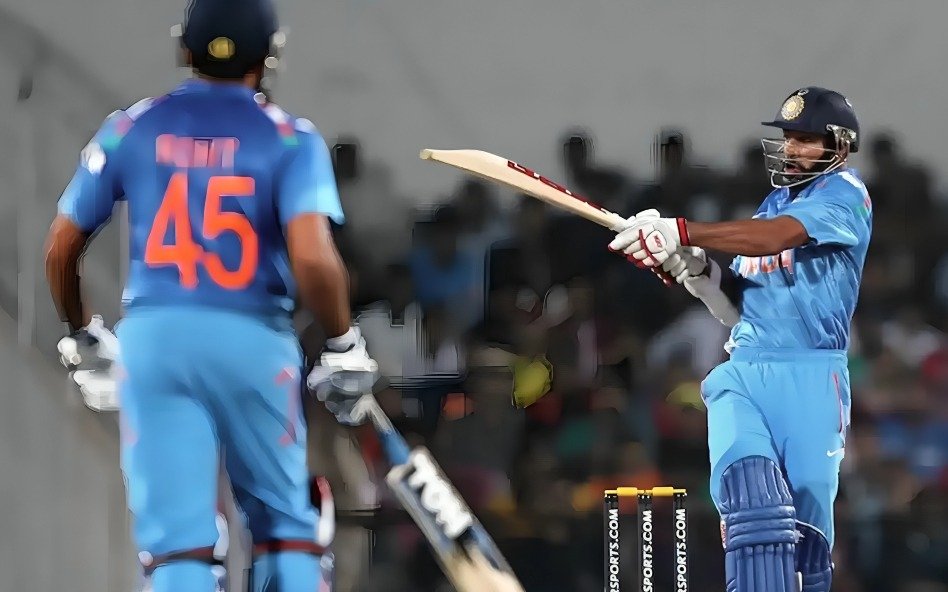 Top 5 Record Breaking Partnerships Between Rohit Sharma And Shikhar Dhawan In International Cricket 6 176 vs Australia (Jaipur, 2013)