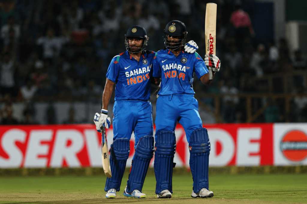 Top 5 Record Breaking Partnerships Between Rohit Sharma And Shikhar Dhawan In International Cricket 5 178 vs Australia (Nagpur, 2013)