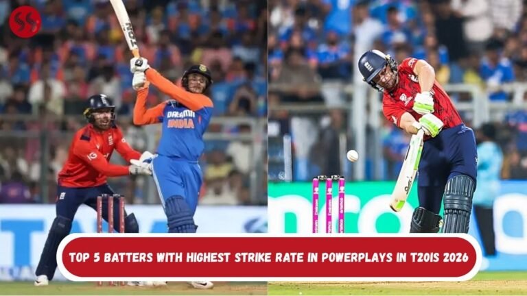 Top 5 Batters With Highest Strike Rate In Powerplays In T20Is 2026