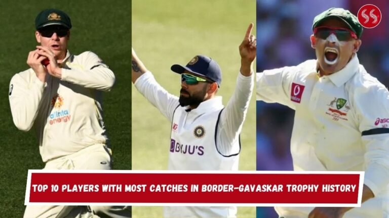 Top 10 Players with Most Catches in Border-Gavaskar Trophy History