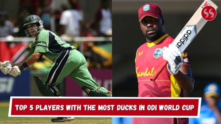 Top 5 Players with the Most Ducks in ODI World Cup