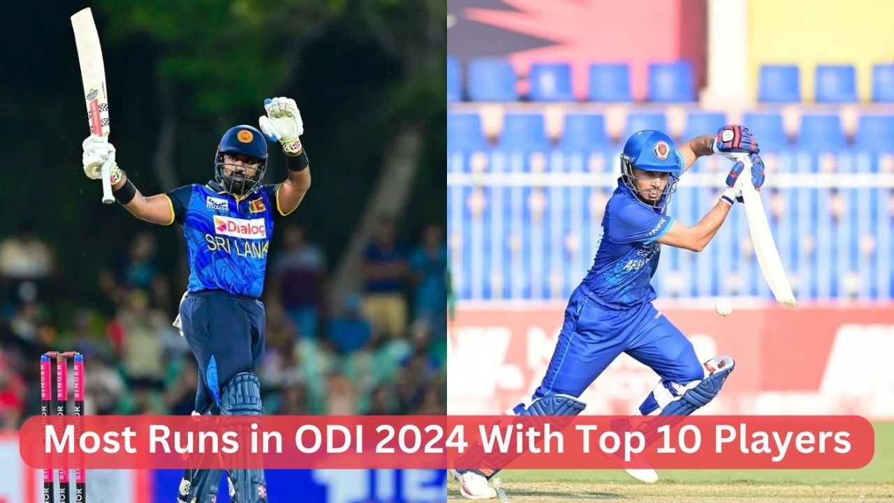 Most Runs in ODI 2024 With Top 10 Players