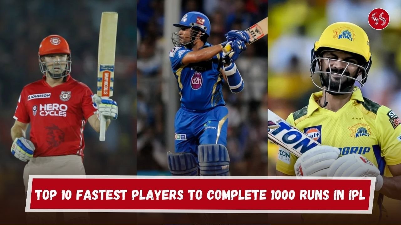 Top 10 Fastest Players to Complete 1000 Runs in IPL