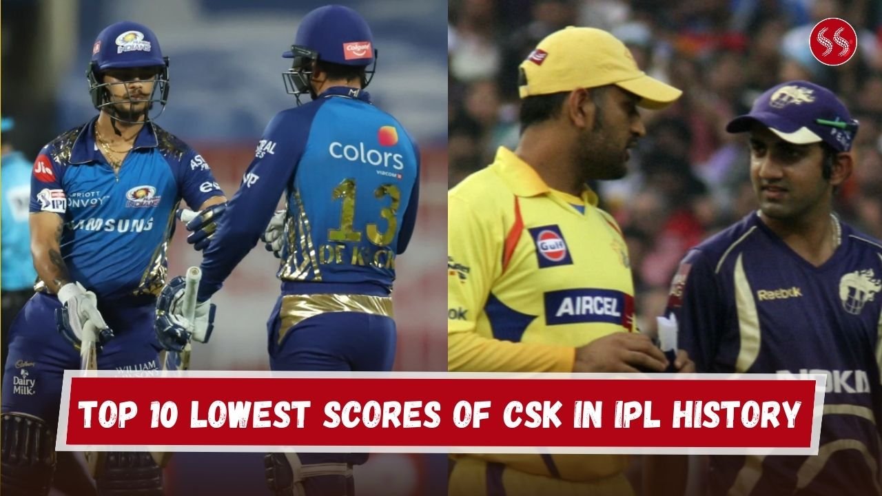 Top 10 Lowest Scores of CSK in IPL History