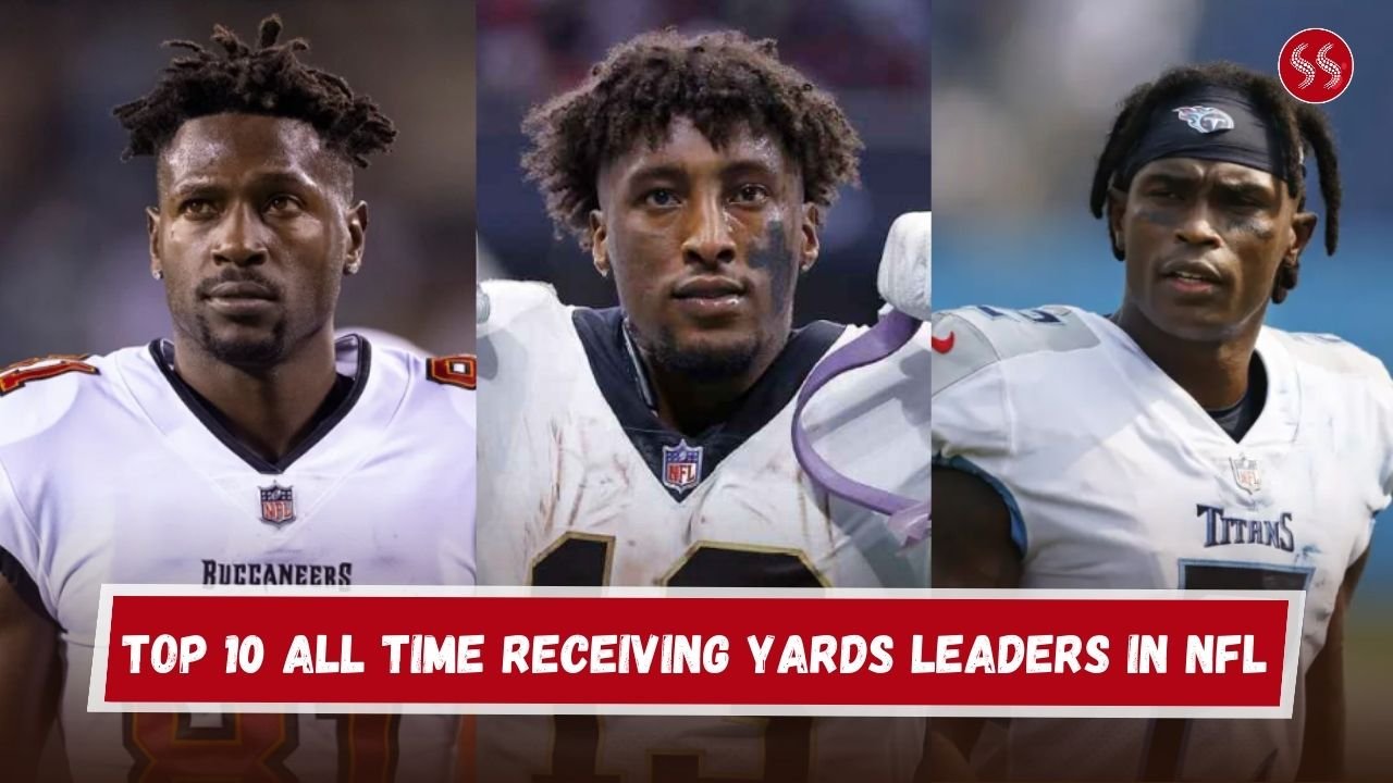 Top 10 All Time Receiving Yards Leaders in NFL