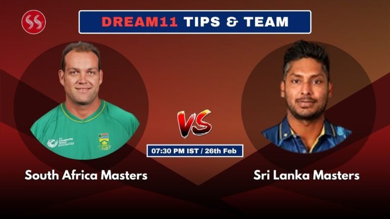 SAM vs SLM Today's Dream11 Fantasy Team: South Africa Masters vs Sri Lanka Masters, 4th International Masters League T20 Trophy Match & Pitch Report