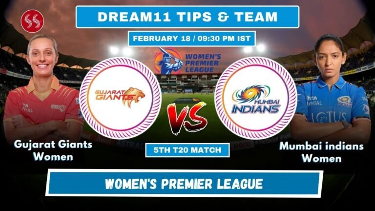 GG-W vs MI-W Today's Dream11 Fantasy Team