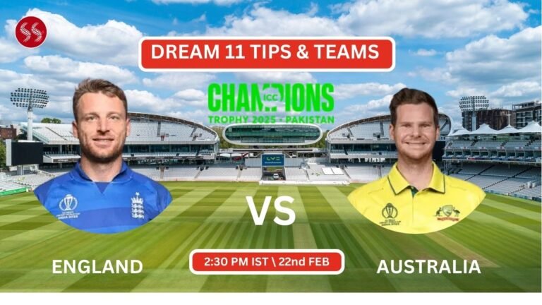 AUS vs ENG Today's Dream11 Fantasy Team