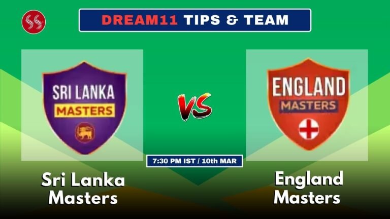 SL-M vs ENG-M Today's Dream11 Fantasy Team