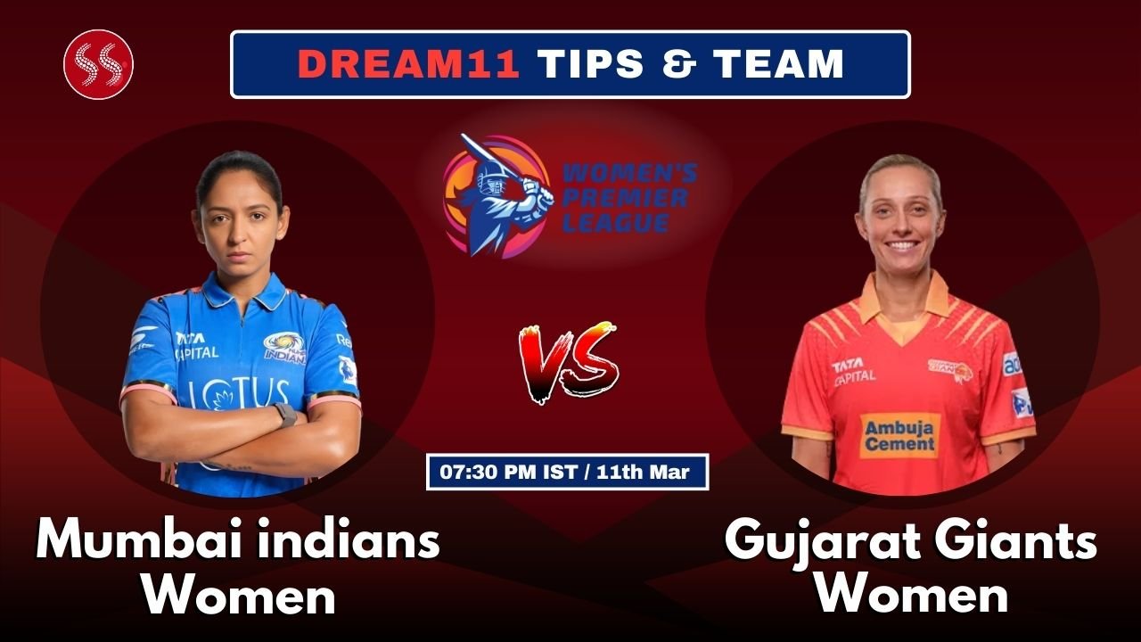 MI-W vs GG-W Today's Dream11 Fantasy Team