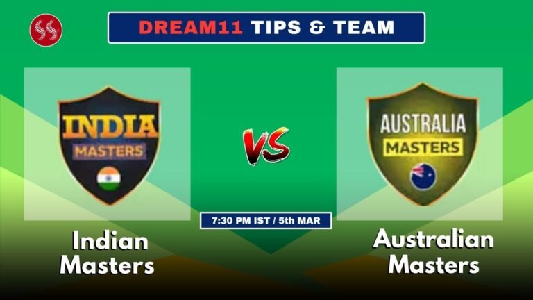 IND-M vs AUS-M Today's Dream11 Fantasy Team