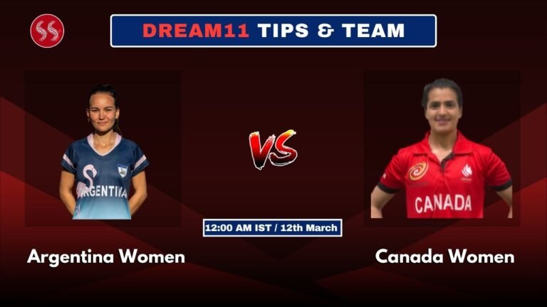 ARG-W vs CAN-W Today's Dream11 Fantasy Team