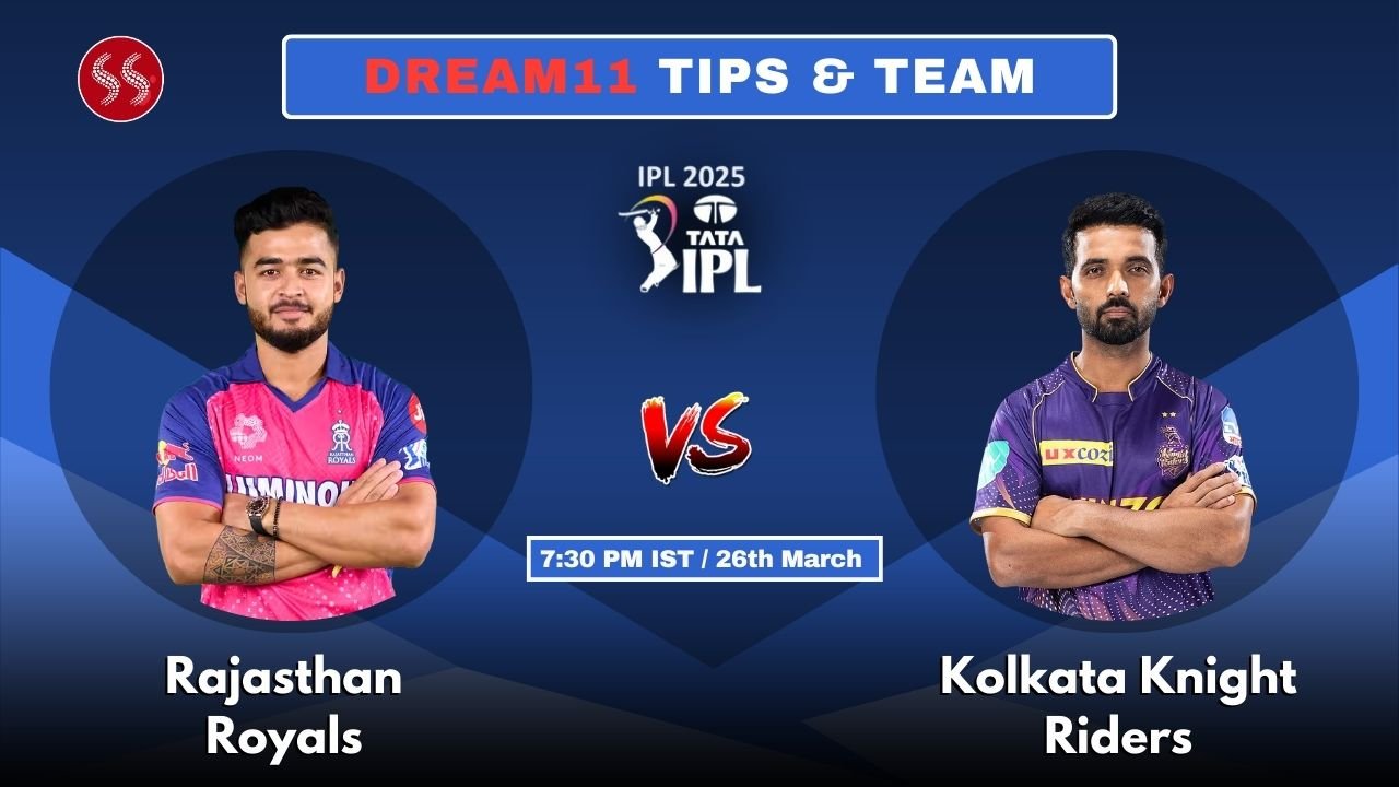 RR vs KKR Today's Dream11 Fantasy Team