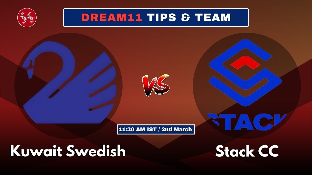 KW vs SCC Today's Dream11 Fantasy Team: Kuwait Swedish vs Stack CC, 4th T10 of KCC T10 Riaz Choudhry Ramadan Trophy Match & Pitch Report