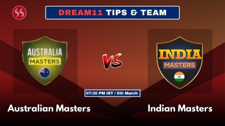 IN-M vs AU-M Today’s Dream11 Fantasy Team