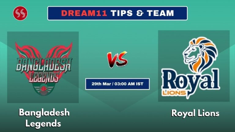 BAN-L vs RL Today’s Dream11 Fantasy Team