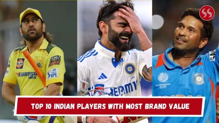 Top 10 Indian players with most Brand Value