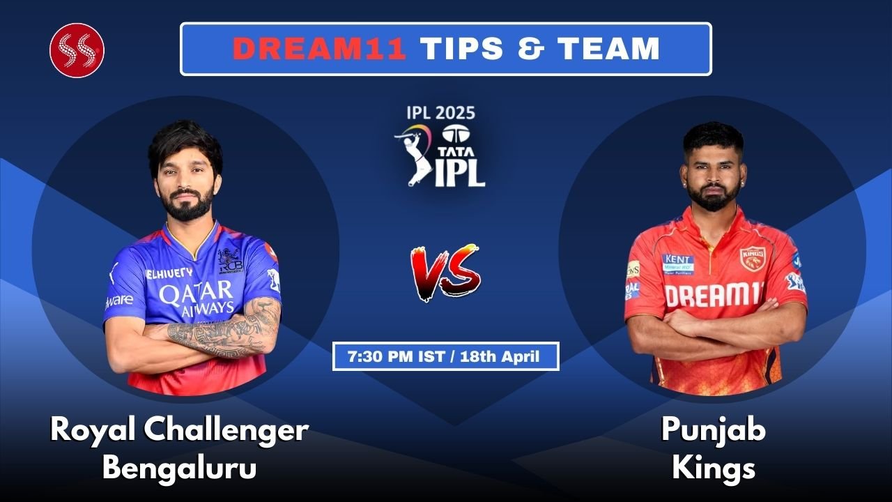 RCB vs PBKS Today’s Dream11 Fantasy Team: 34th T20 Match & Pitch Report