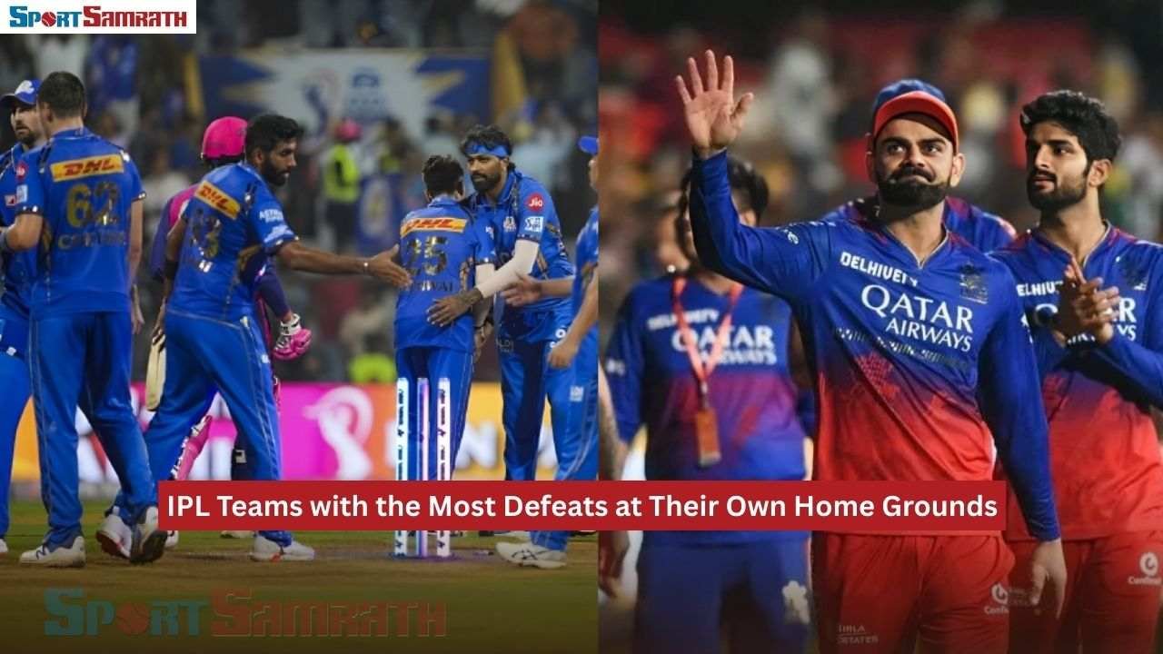 IPL Teams with the Most Defeats at Their Own Home Grounds