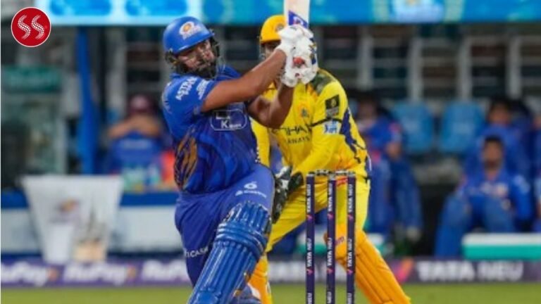 IPL 2025: Rohit Sharma Powerful Six into Second Tier