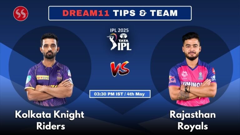 KKR vs RR Today’s Dream11 Fantasy Team