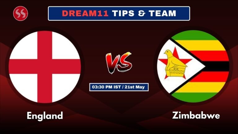 ENG vs ZIM Today’s Dream11 Fantasy Team