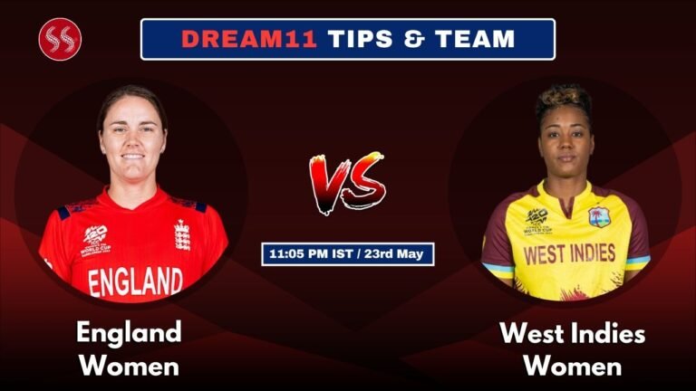 ENG-W vs WI-W Today’s Dream11 Fantasy Team