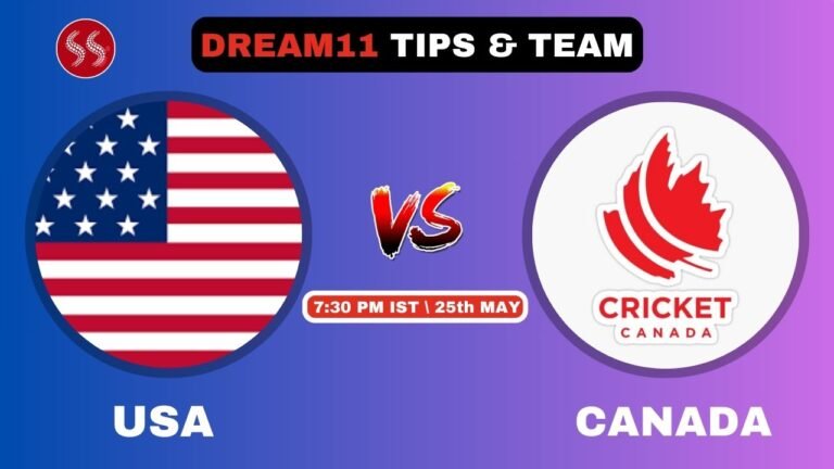 USA vs CAN Today’s Dream11 Fantasy Team