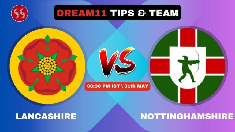 LAN vs NOT Today’s Dream11 Fantasy Team, T20 2025