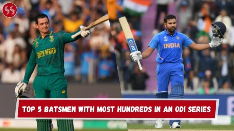 Top 5 Batsmen with Most Hundreds in an ODI Series