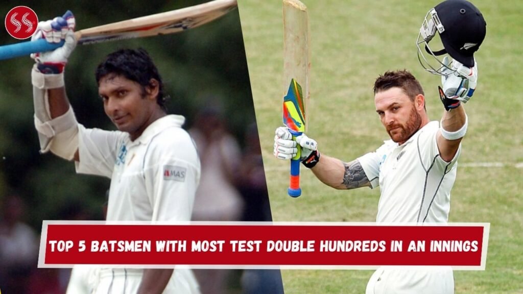 Top 5 Batsmen with Most Test Double Hundreds in an Innings