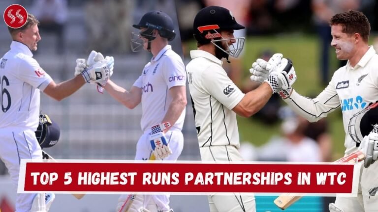 Top 5 Highest Runs Partnerships in WTC