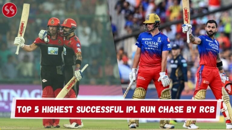 Top 5 Highest Successful IPL Run Chase By RCB