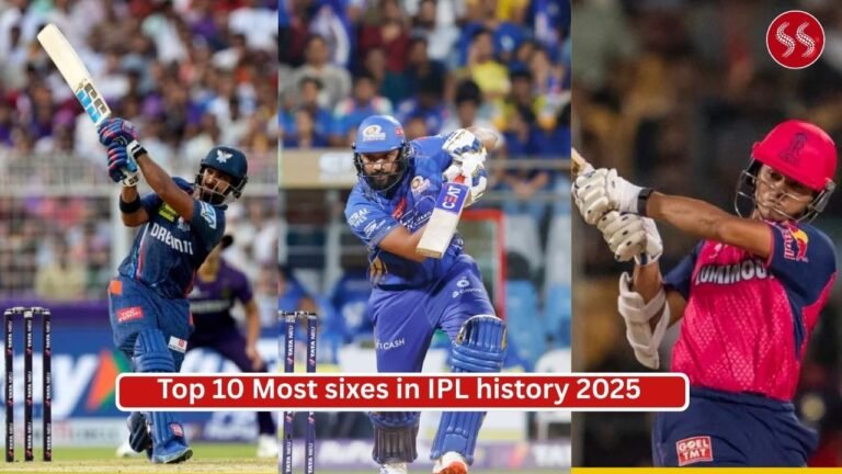 Top 10 Most sixes in IPL history 2025