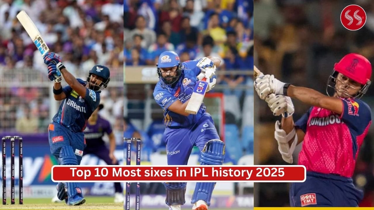 Top 10 Most sixes in IPL history 2025