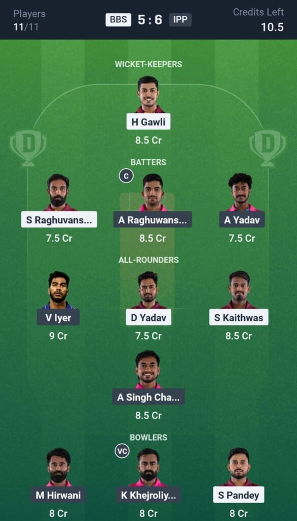 IPP vs BB Today's Dream11 Fantasy Team: 12th T20 Match & Promising Pitch Report 3 IPP vs BB Today's Dream11 Fantasy Team: 12th T20 Match & Promising Pitch Report