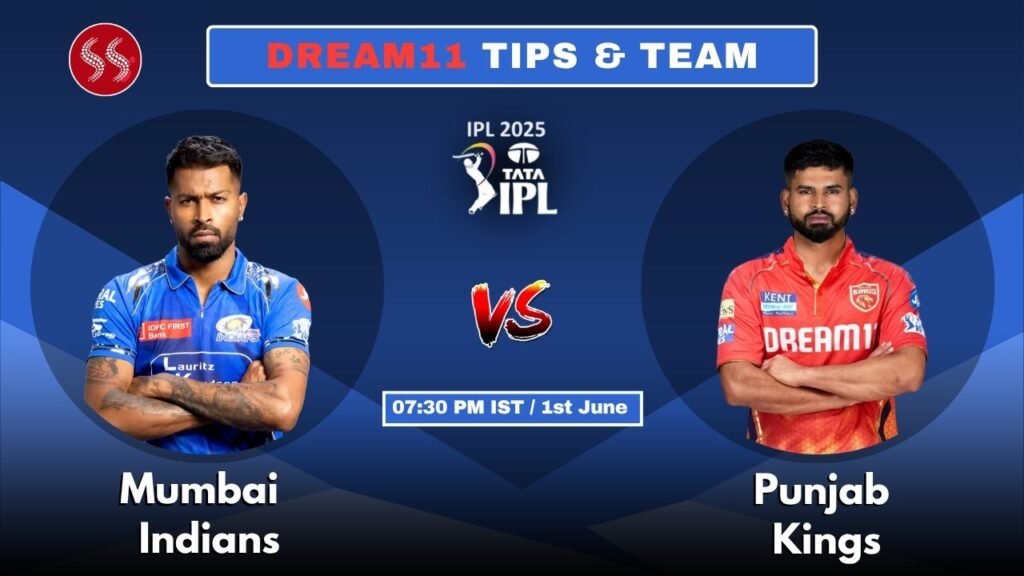 MI vs PBKS Today’s Dream11 Fantasy Team