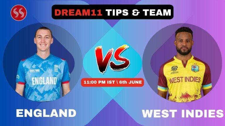 ENG VS WI Today’s Dream11 Fantasy Team: 1st T20 2025