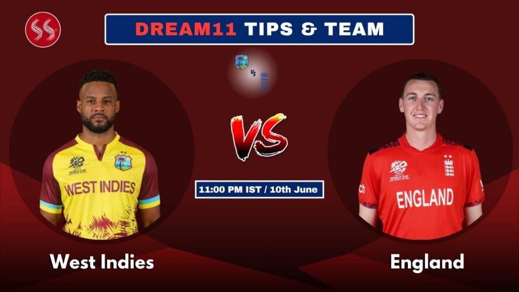 WI vs ENG Today's Dream11 Fantasy Team