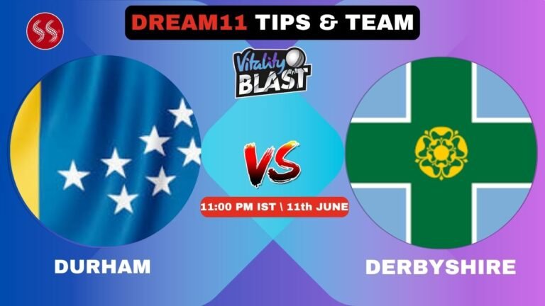 DUR vs DER Today's Dream11 Fantasy Team: 37th T20 2025