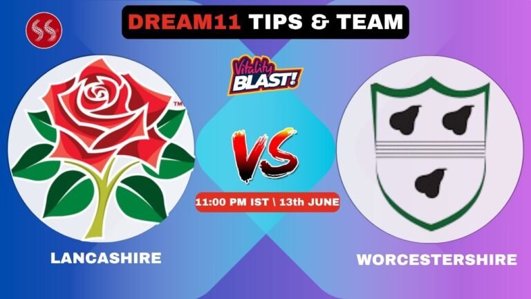 LAN vs WOR Today's Dream11 Fantasy Team: 48th T20 2025