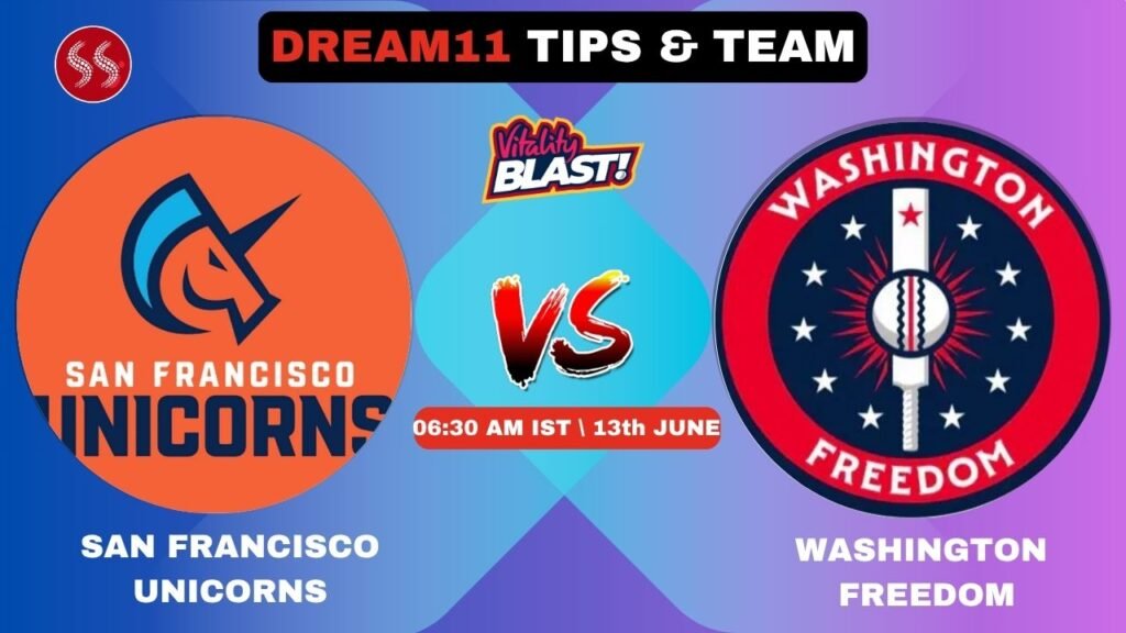 SF vs WAS Today's Dream11 Fantasy Team: 1st T20 2025
