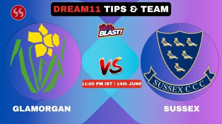 GLA vs SUS Today's Dream11 Fantasy Team: 50th T20 2025