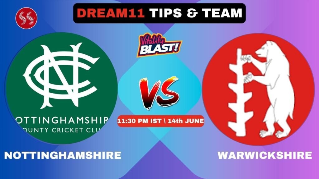 NOT vs WAS Today's Dream11 Fantasy Team: 52nd T20 2025
