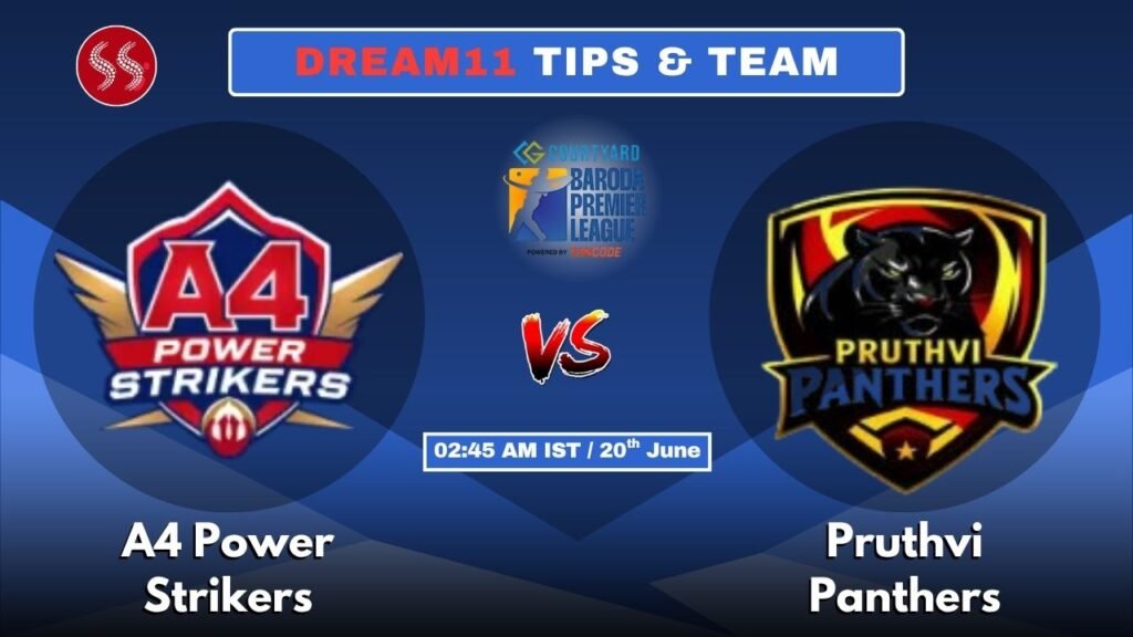 APS vs PP Today's Dream11 Fantasy Team