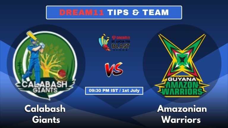 CBG vs AMW Today's Dream11 Fantasy Team: 15th T10 2025