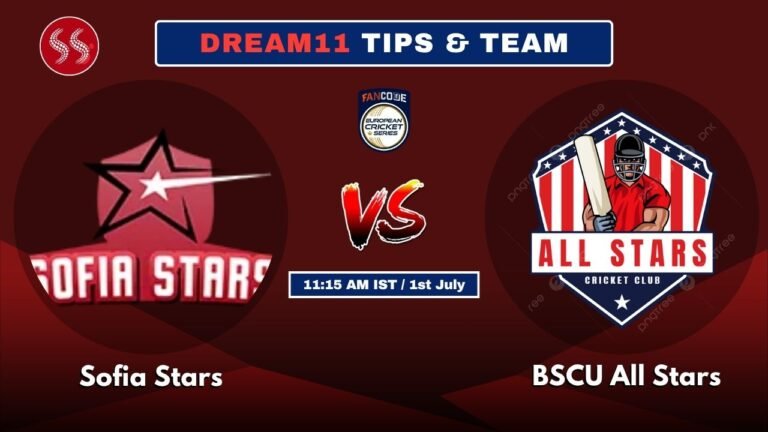 SFS vs BAS Today's Dream11 Fantasy Team: 6th T10 2025