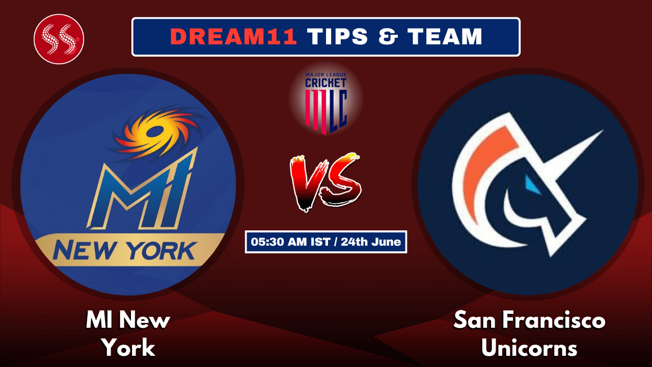 MI NY vs SFU Today's Dream11 Fantasy Team