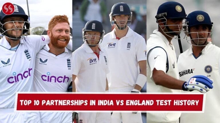 Top 10 Partnerships in India vs England Test History