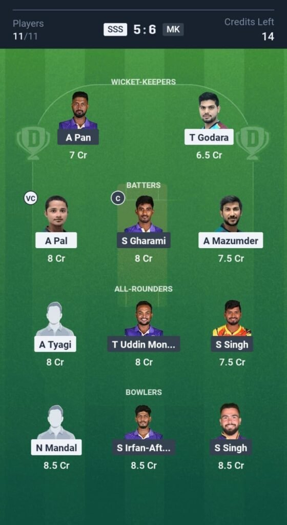 SSS vs MK Today's Dream11 Fantasy Team: 16th T20 Match & Promising Pitch Report 3 SSS vs MK Today's Dream11 Fantasy Team: 16th T20 2025